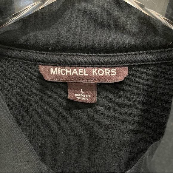 Michael Kors Men’s Full Zip Black Sweater Large - Picture 5 of 9